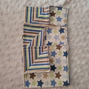 3 handmade burp cloths